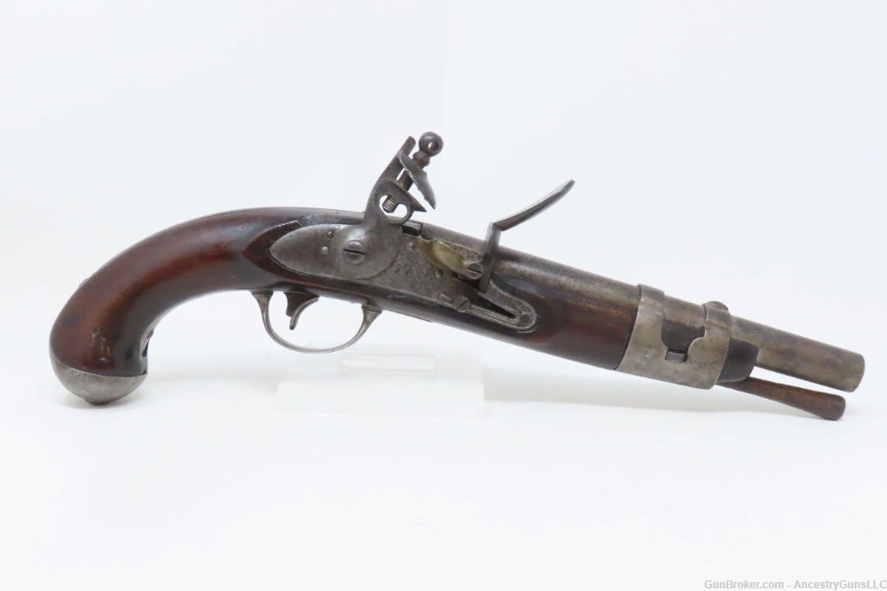SIMEON NORTH Model 1816 .54 FLINTLOCK Pistol Mexican-American War   Antique-img-1
