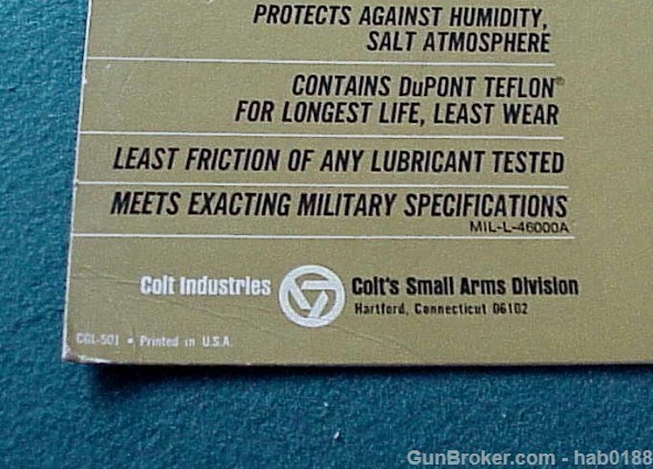 Colt Firearms Dealer Display For Gun Lubricants-img-1