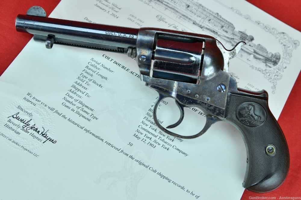 RARE Colt Model 1877 .38 "Lightning" - *TOBACCO CO. SHIPPED GUN* -img-1