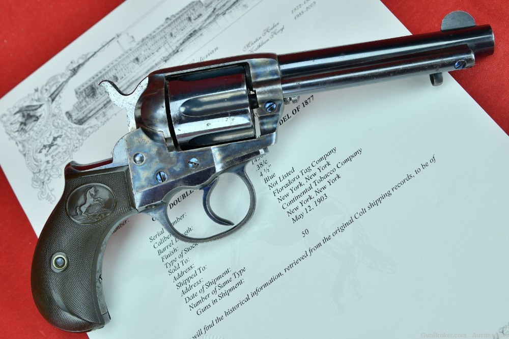 RARE Colt Model 1877 .38 "Lightning" - *TOBACCO CO. SHIPPED GUN* -img-0