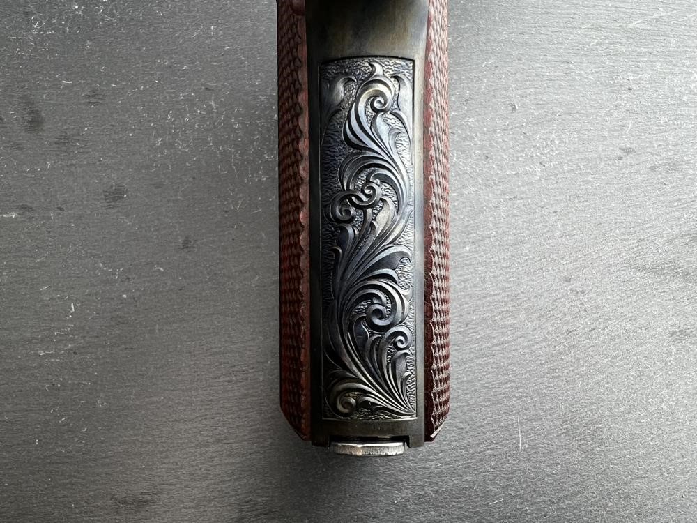 FACTORY 2ND - Colt 1911 Engraved Case Hardened, Blued Regal by Altamont-img-4