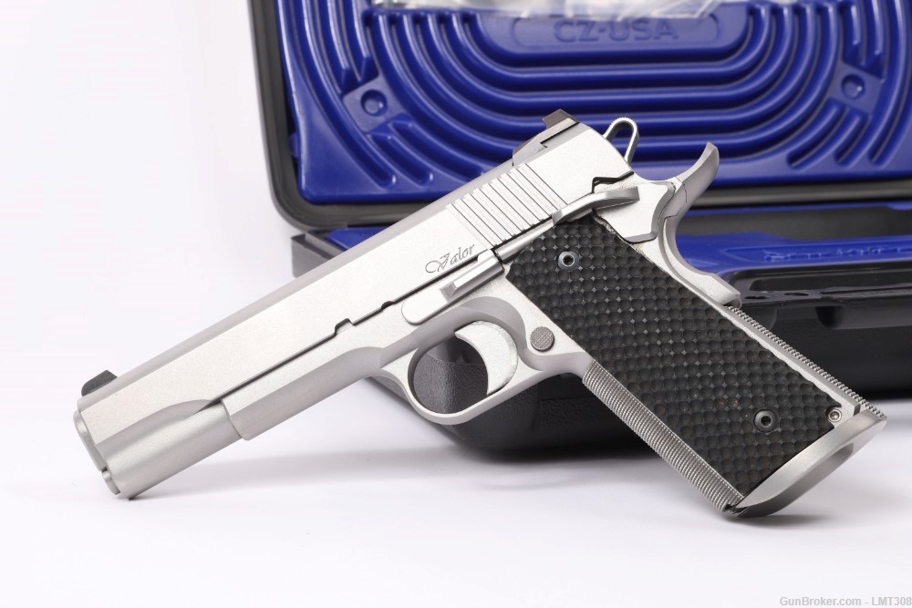 Stainless Dan Wesson Valor 9mm 1911 - lightly USED-img-0
