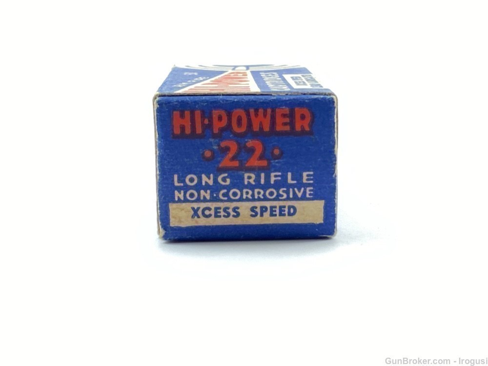 1940's Federal Hi-Power .22 LR Xcess Speed FULL Vintage Box-img-4