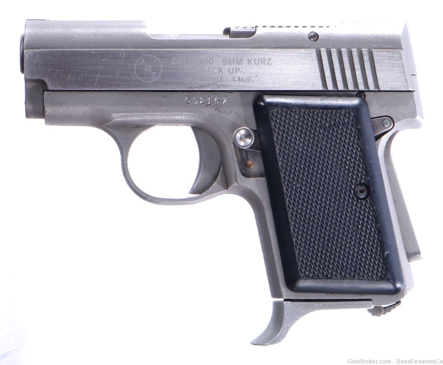 AMT Backup 9mm Kurz Semi-Auto Pistol 2.5" 8rd Stainless- Used (JFM)-img-1