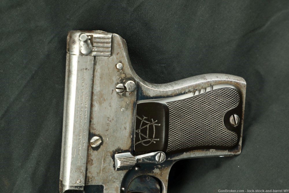 Davis-Warner Arms Corp. Infallible .32 ACP Semi-Auto Pistol, 1917-1921 C&R-img-7