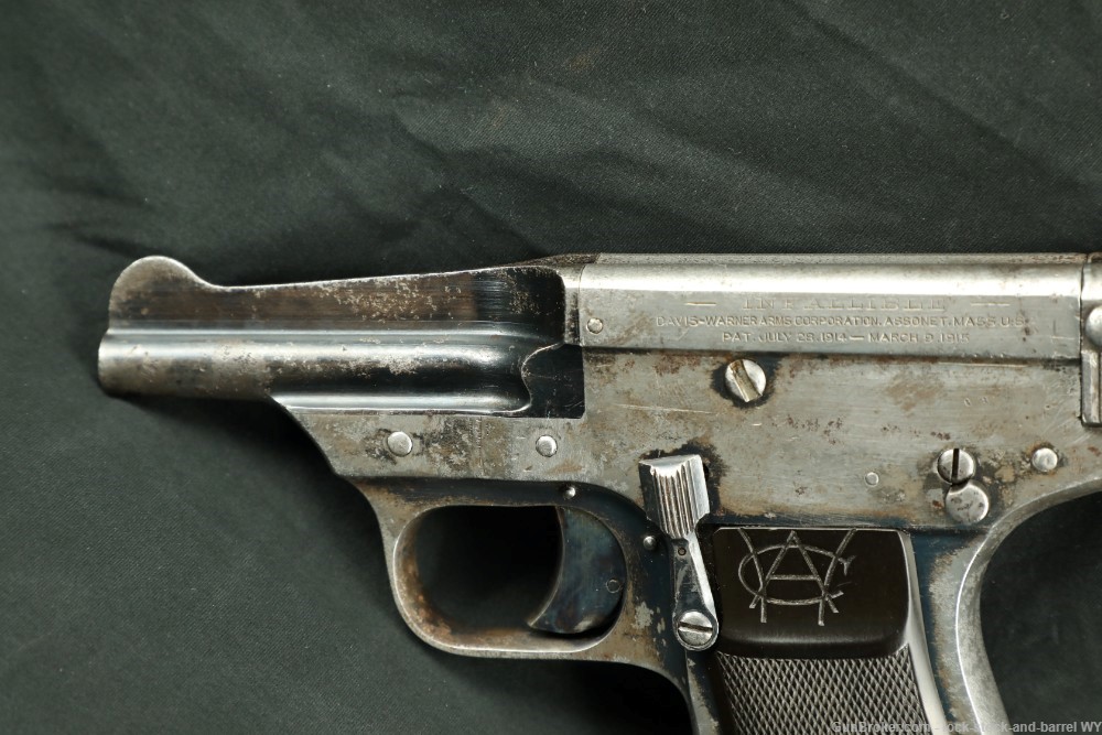 Davis-Warner Arms Corp. Infallible .32 ACP Semi-Auto Pistol, 1917-1921 C&R-img-6