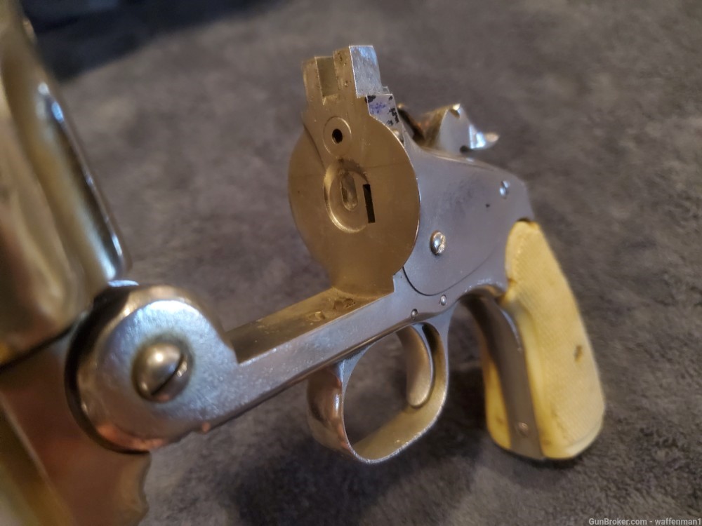 RARE ADDRESS Antique Smith & Wesson S&W No.3 SA 44 Russian Revolver -img-4