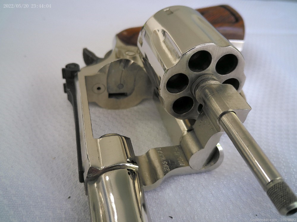 Smith & Wesson Model 15-4 Combat Masterpiece, .38 Spl, 4" Barrel, Nickel-img-11