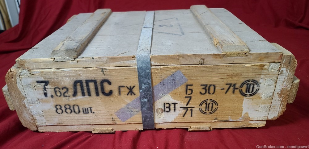 Russian Surplus Ammo Sealed FMJ Crate Spam Can 7.62x54R 880 Rounds -img-0