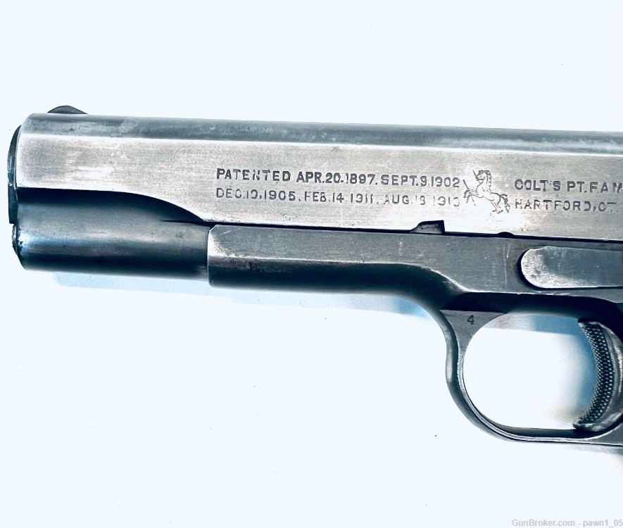 Colt M1911 A1 U.S. Army 45 ACP (1943) W/Holster 1/Mag-img-7