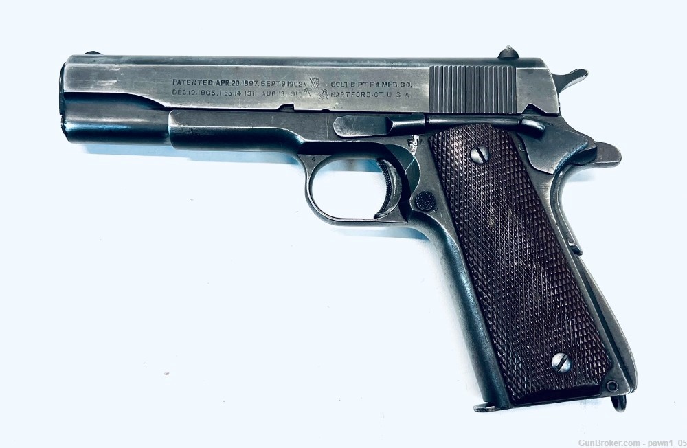 Colt M1911 A1 U.S. Army 45 ACP (1943) W/Holster 1/Mag-img-0