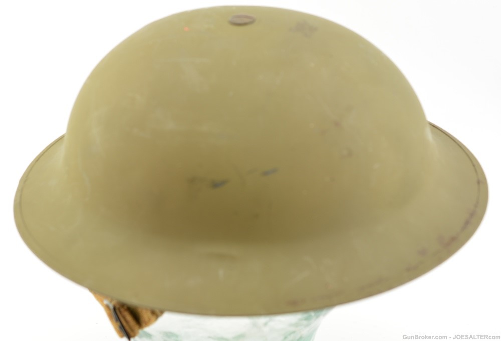 WWII Canadian Mk2 Helmet G.S.W. 1942 Dated-img-1