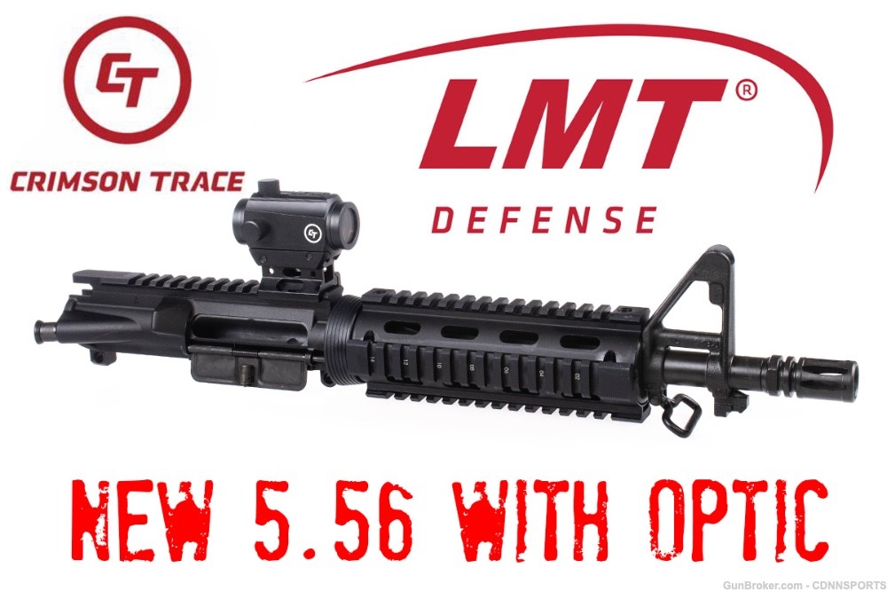 LMT 10½" 1/7 5.56mm NEW Flat-Top Upper w/Crimson Trace Red Dot-img-0