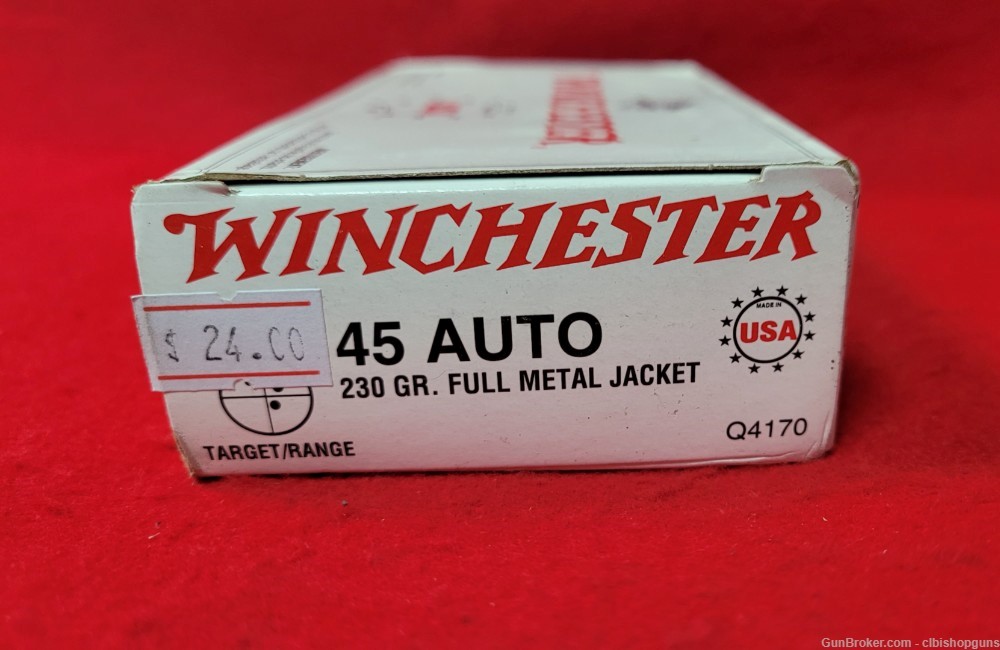 Winchester 45 auto 230 grain full metal jacket FMJ -img-0