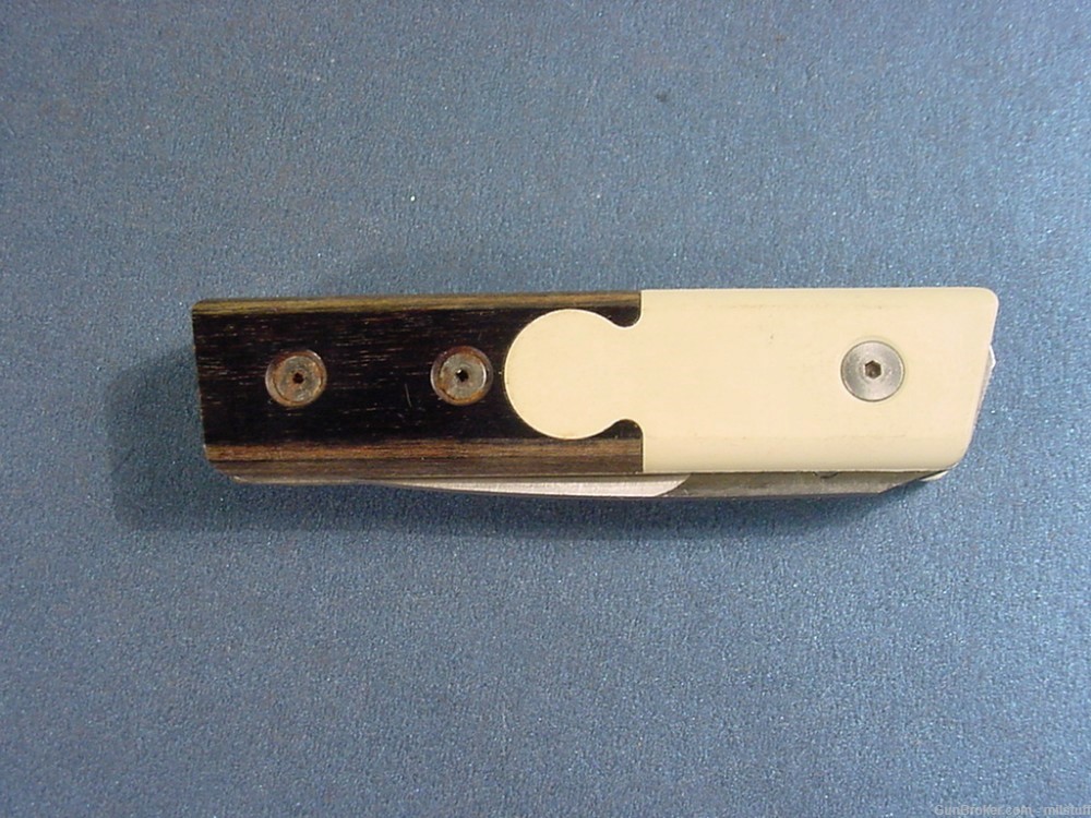 Rocky Enterprises California Lock Back Knife New in Box Ivory / Black-img-2