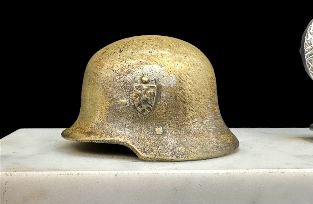 WW2 German NSKK Eagle Helmet desk trophy ornament WWII sa nsdap motorcycle-img-10