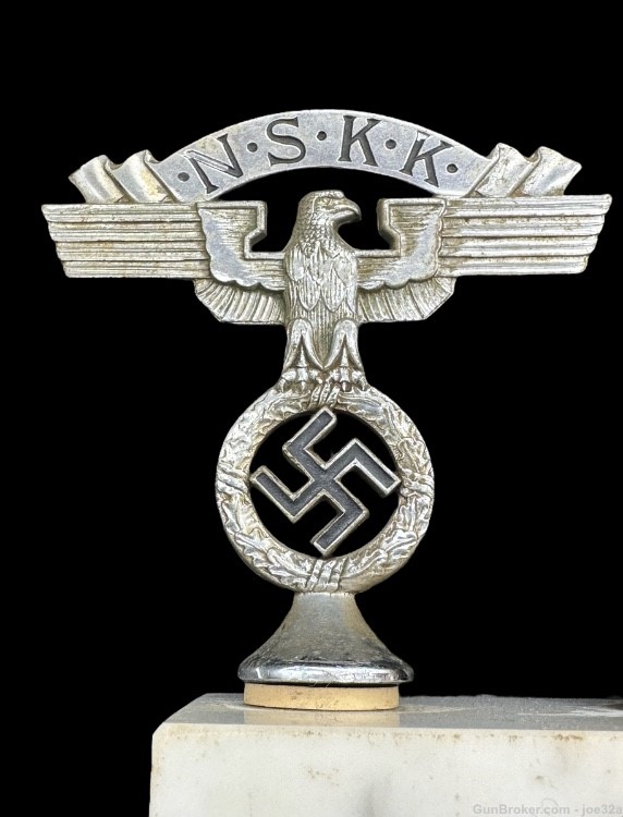 WW2 German NSKK Eagle Helmet desk trophy ornament WWII sa nsdap motorcycle-img-6
