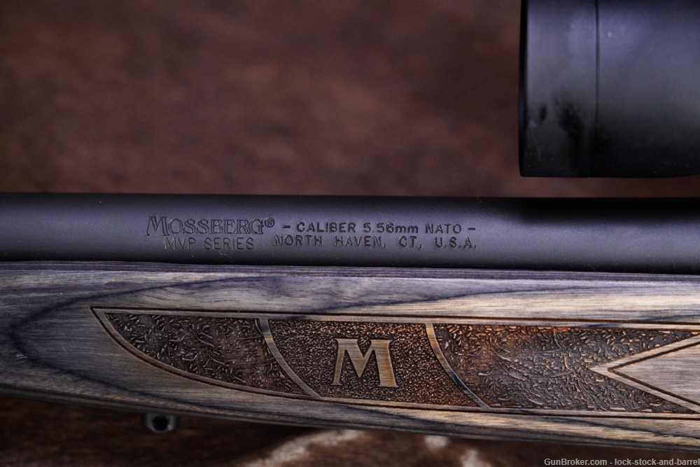 Mossberg MVP 5.56mm NATO 18.5" Fluted Barrel Bolt Action Matte Black Rifle-img-17