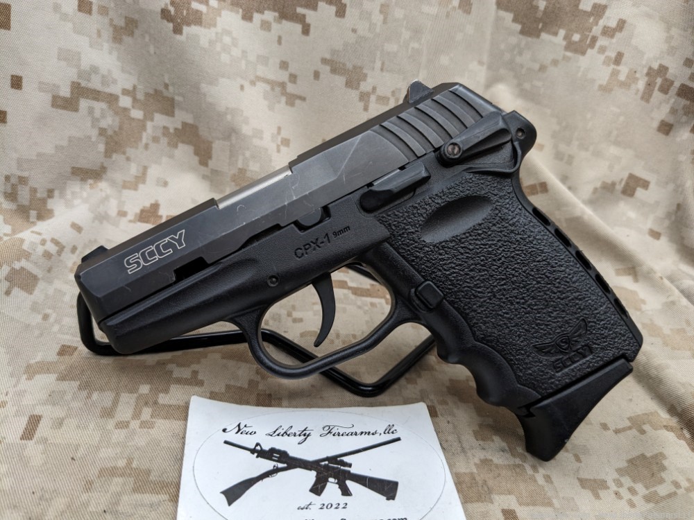 SCCY Industries CPX-1 9MM DAO Pistol, USED 1-10rd Mag Good Condition-img-0