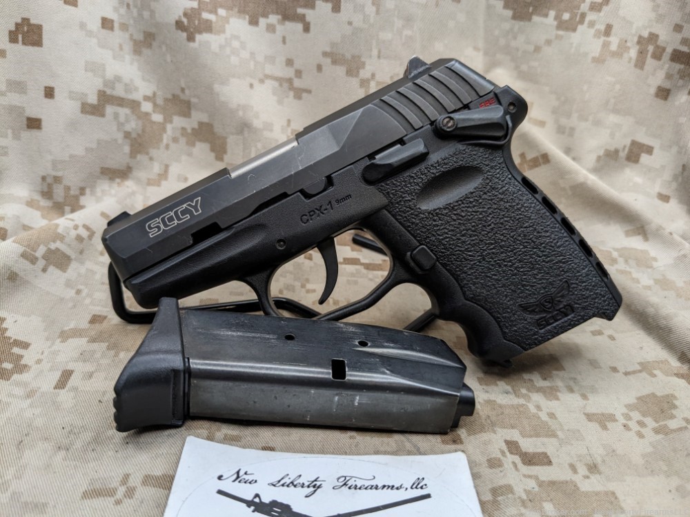 SCCY Industries CPX-1 9MM DAO Pistol, USED 1-10rd Mag Good Condition-img-2