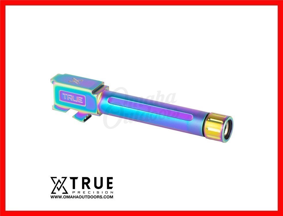 True Precision Threaded Barrel For Glock 19 Gen 3/4 9mm 1/2x28 - Spectrum-img-0