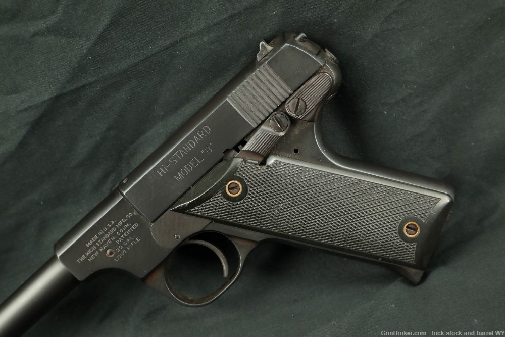High Standard New Haven 6 3/4" Model "B" .22 LR Semi-Auto Pistol, 1937 C&R-img-7