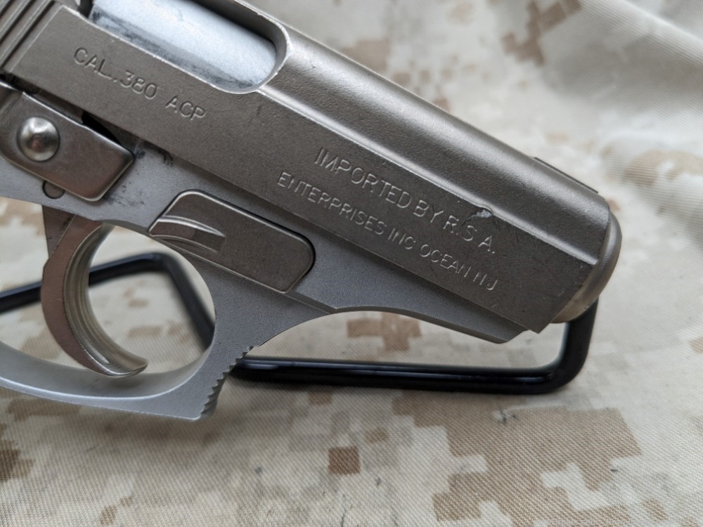 Bersa Thunder 380CC .380 ACP DA/SA Pistol 1-8rd Mag Nickel 3.2" BBL VG-img-4