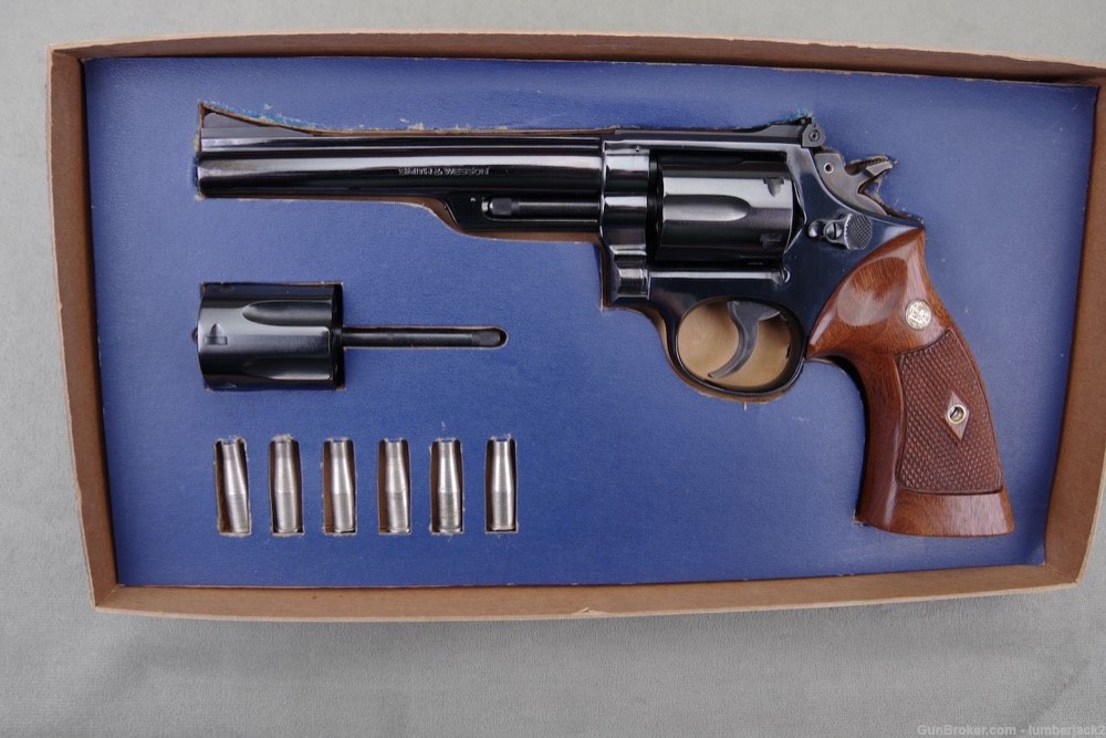 1961 Smith & Wesson Model 53 Jet .22 Magnum 5 3/4'' Blue NIB-img-0