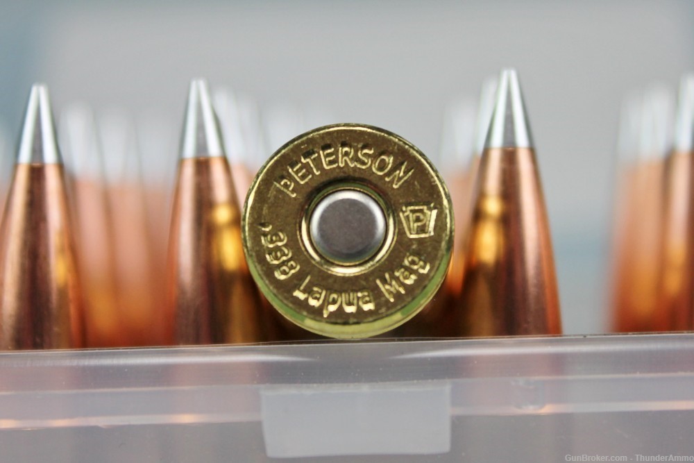 50ct 338 Lapua 300 gr Hornady A-Tip New Peterson Brass Precision Hand-Load-img-3