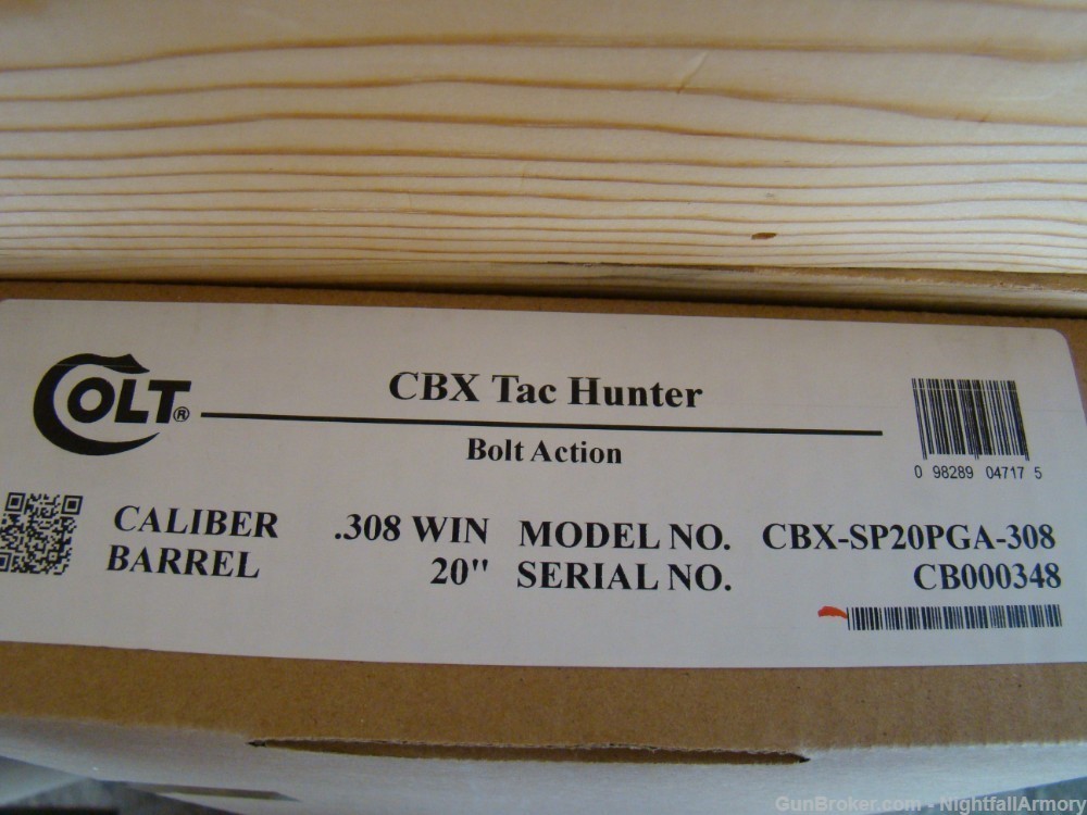 Colt CBX TacHunter .308 WIN 20" bolt-action Rifle gray TAC Hunter New NR $!-img-6