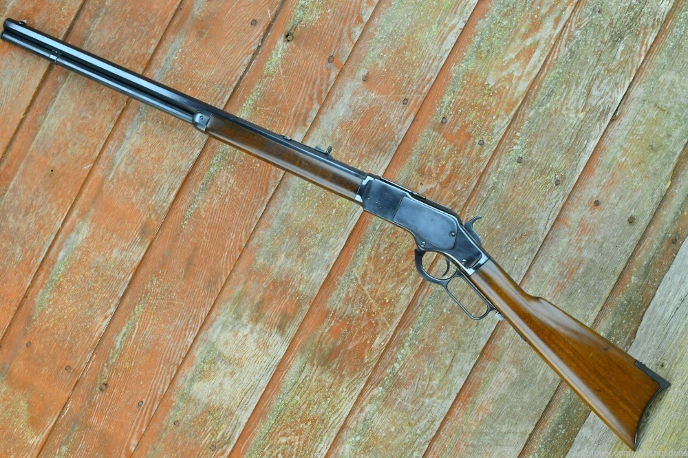 ANTIQUE Winchester Model 1873 Rifle -  *RARE .22 SHORT*-img-12