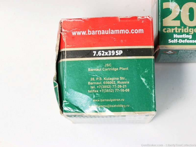 Russian Barnaul 7.62x54r Ammunition Lot 140 Rnds Soft Point Hunting-img-2