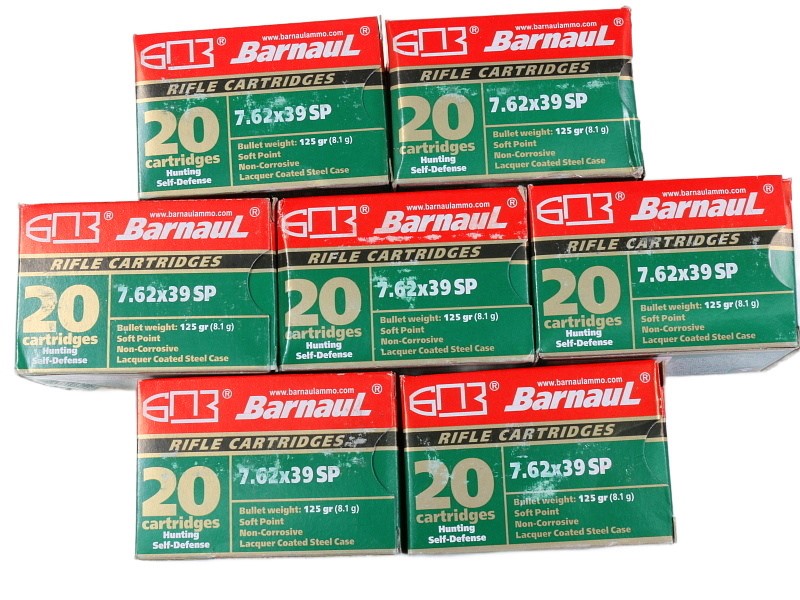 Russian Barnaul 7.62x54r Ammunition Lot 140 Rnds Soft Point Hunting-img-0