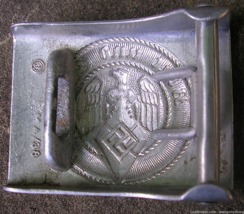 WW2 German HJ Belt Buckle, Nice Pre War Example-img-5