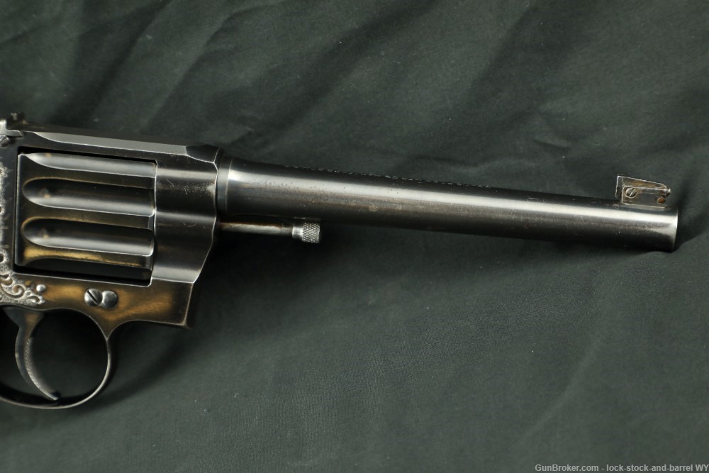 Engraved Colt Camp Perry Model 8" .22 LR Single Shot Target Pistol 1937 C&R-img-5