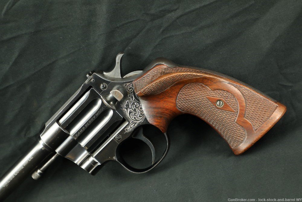 Engraved Colt Camp Perry Model 8" .22 LR Single Shot Target Pistol 1937 C&R-img-8