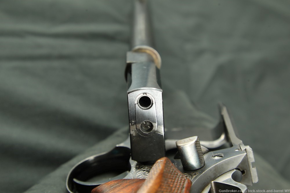 Engraved Colt Camp Perry Model 8" .22 LR Single Shot Target Pistol 1937 C&R-img-17