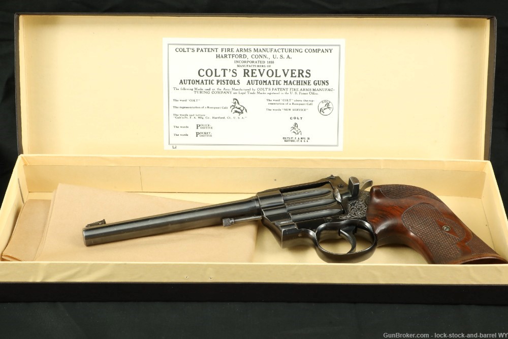 Engraved Colt Camp Perry Model 8" .22 LR Single Shot Target Pistol 1937 C&R-img-31