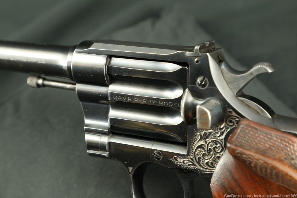 Engraved Colt Camp Perry Model 8" .22 LR Single Shot Target Pistol 1937 C&R-img-23