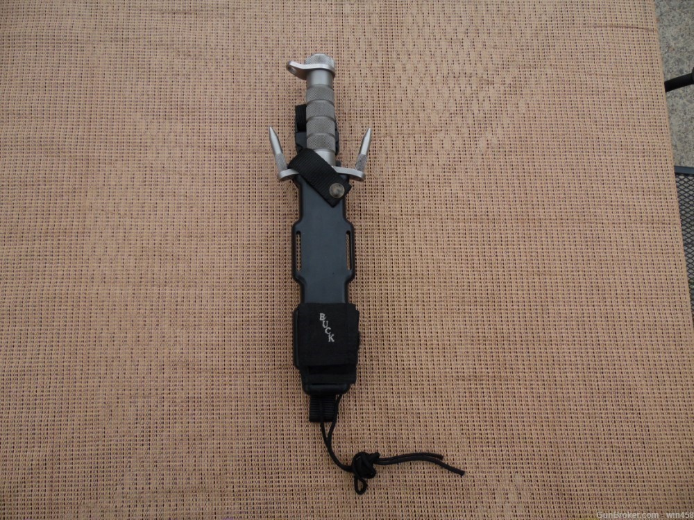 US BUCKMASTER MODEL 184 FIGHTING KNIFE SURVIVAL KNIFE WITH SCABBARD (Pics)-img-24