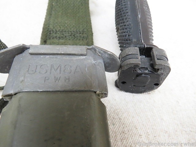 New USGI M7 AR-15 or M16 Bayonet & Scabbard BOC Marked Vietnam Era-img-10