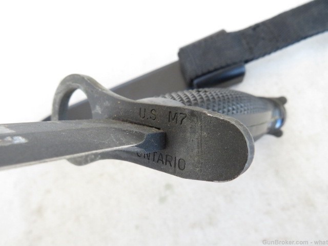 USGI M7 AR-15 or M16 Bayonet & M10 Scabbard Ontario Marked   Excellent-img-6