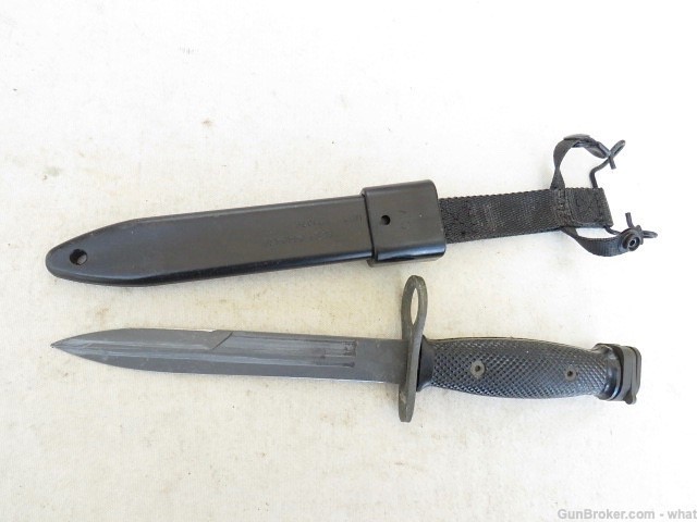 USGI M7 AR-15 or M16 Bayonet & M10 Scabbard Ontario Marked   Excellent-img-0