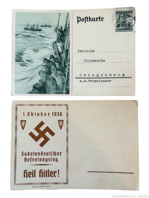 WW2 German Knights Cross SA Photo Postcard stamp letter WWII feldpost RAD-img-4