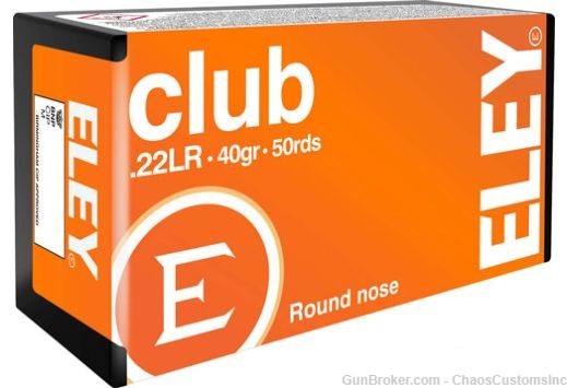 Eley Club ammo, 22LR, 500 rounds-img-0