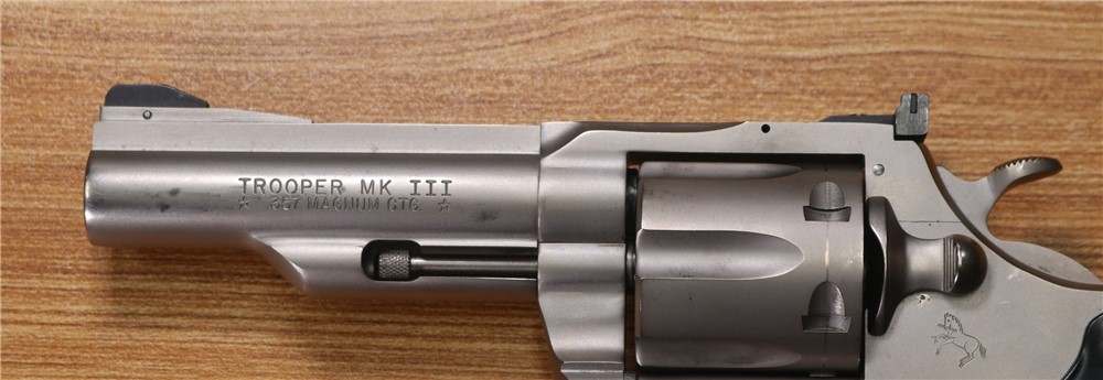 Colt Trooper MK III .357 Mag 4" Barrel NB E-Nickel Made in 1981 6-Shot-img-5