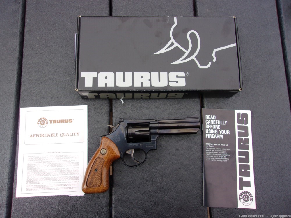 Taurus 669 .357 Mag 4" Revolver Medium Frame Blued Adj Sights NICE $1START-img-1