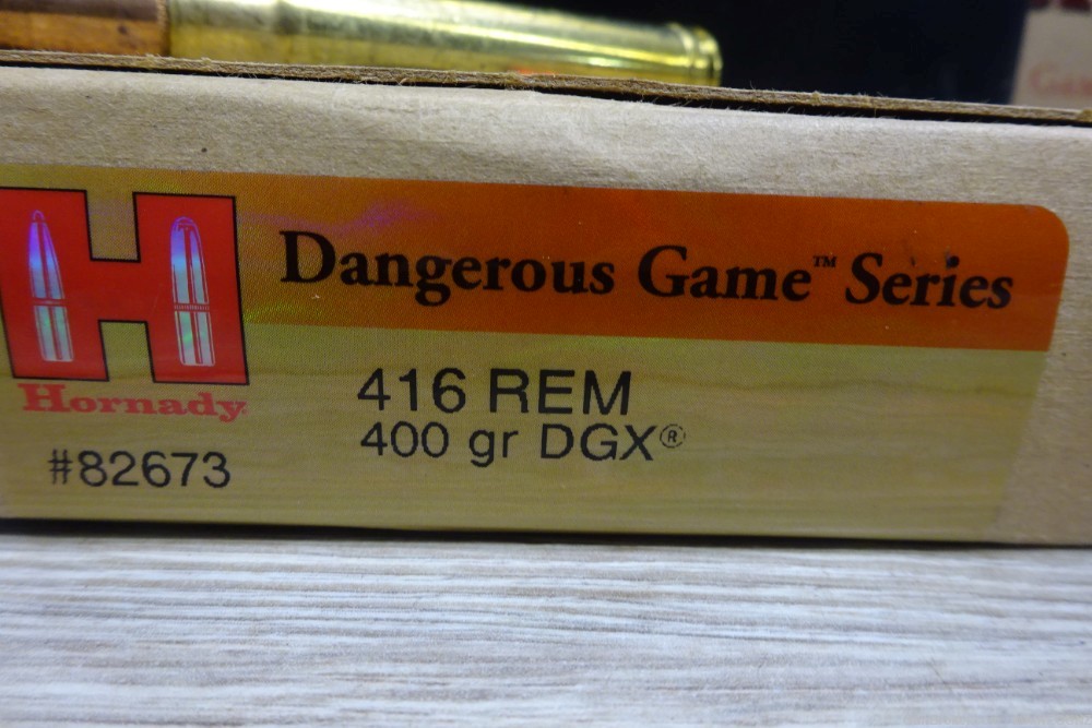 50 rounds of Hornady 416 REM MAG 400 gr DGX -img-1