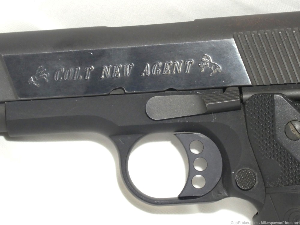 Colt New Agent Lightweight .45 Auto Pistol w/Crimson Trace Red Laser Grips-img-1