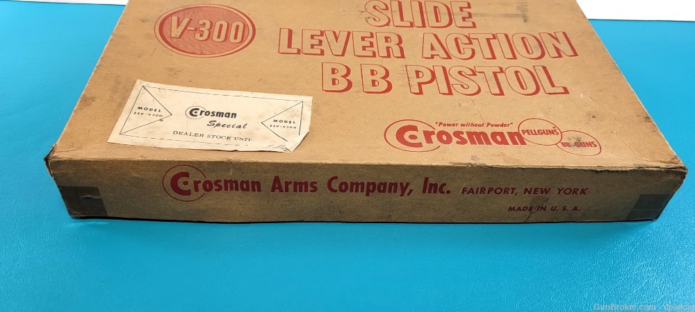 Vintage Crosman V300 in Box Paperwork BB Pistol Dealer Item + Provenance-img-15